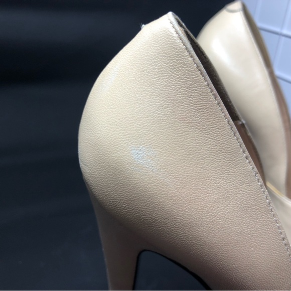 Nando Muzi - Nude Leather Platform Heels with Crystal Detail - Size 7 - Picture 7 of 9